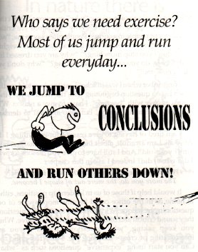 Dont jump 2 conclusions in a rush....lol